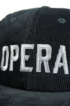 Czapka z daszkiem Opera - Corduroy black