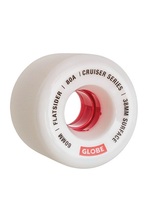 Kółka Globe - Flatsider Cruiser Wheel (white/red)