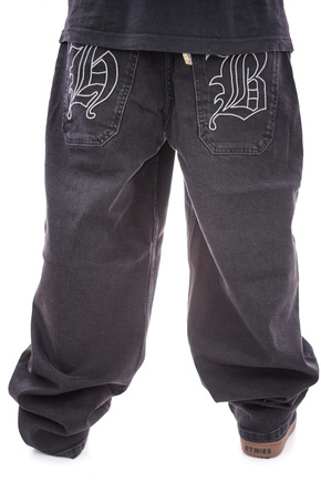 Spodnie Homeboy  - x-tra MONSTER GOTHIC Denim WASHED BLACK