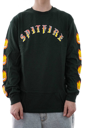 Longsleeve Spitfire - Old E Bighead (forest green)