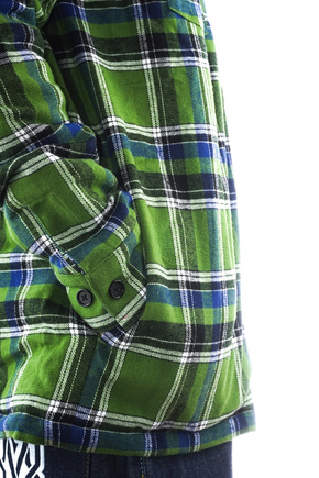 Kurtka  Antihero - Basic Eagle Flannel (green/blue)