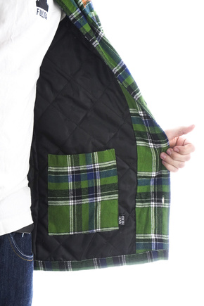 Kurtka  Antihero - Basic Eagle Flannel (green/blue)