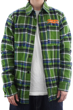 Kurtka  Antihero - Basic Eagle Flannel (green/blue)
