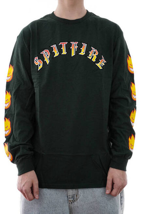 Longsleeve Spitfire - Old E Bighead (forest green)