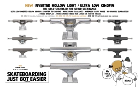 Trucki Slappy - ST1 Invert Hollow Light / Ultra Low Kingpin (polished/gold)