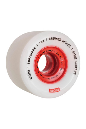 Kółka Globe - Softsider Cruiser Wheel (white/red)