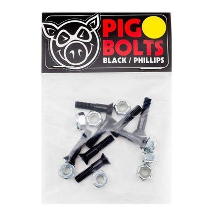 Montażówki Pig - Black Bolts Phillips Head (black)